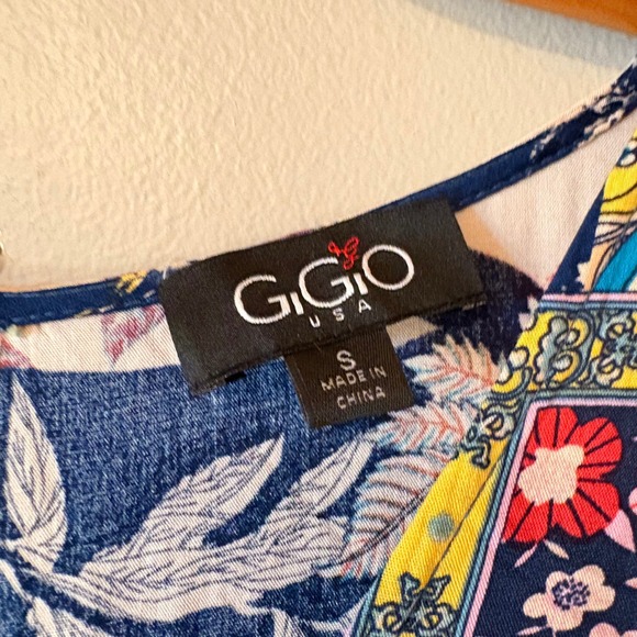 GiGio USA Women's Patchwork Floral Maxi Dress Bohemian Style Size S - Picture 5 of 10